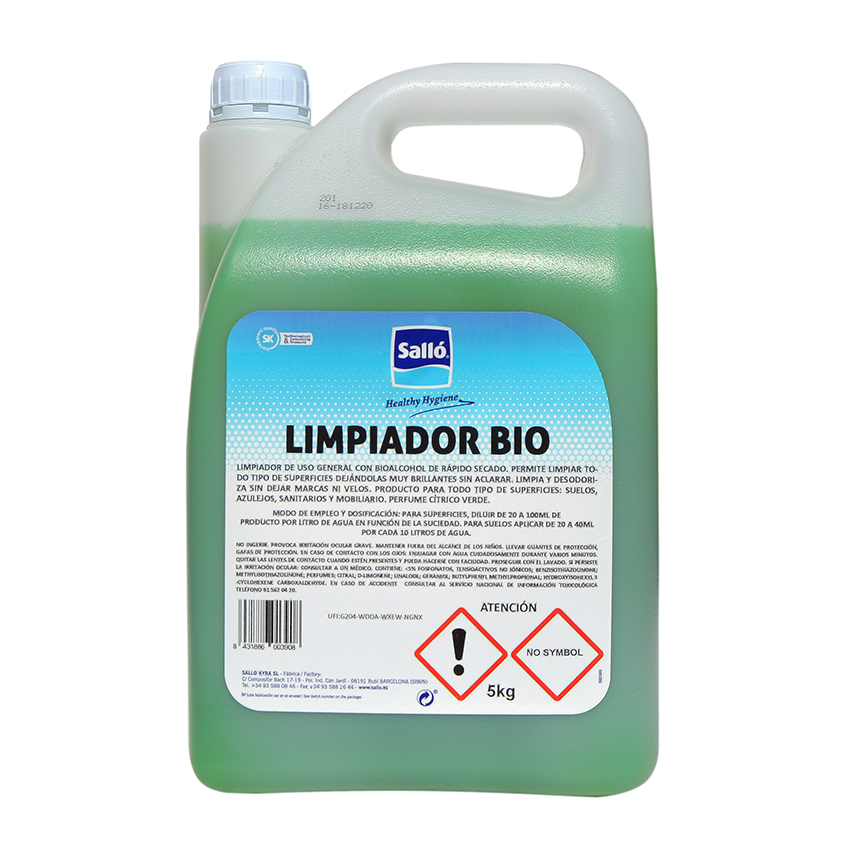 Limpiador BIOALCOHOL ECOe Naturbío® 5L/1L – Dosidermo