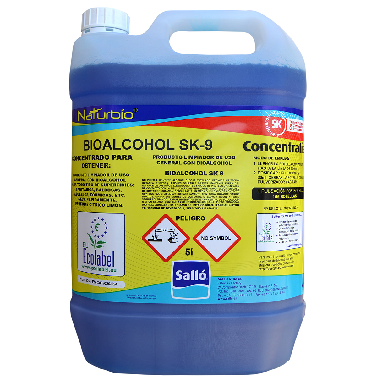 Bioalcohol concentrado Naturbio SK9 425ML